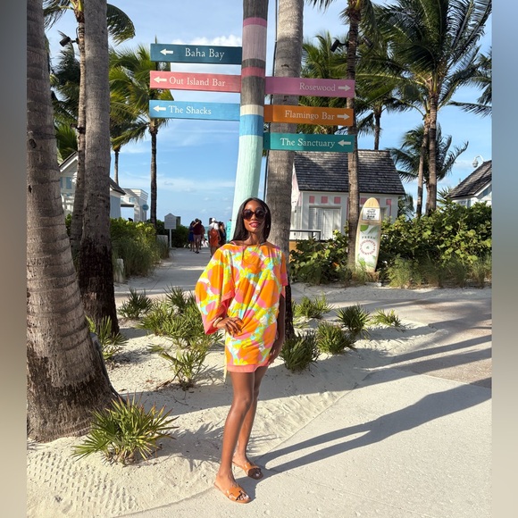 Trina Turk $215 Iconic Floral Dress & Swim CoverUp 🌸 - Picture 2 of 6